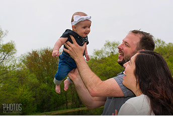 Casey, Alex & Baby Oona, Brown's Orchards Pick Your Own