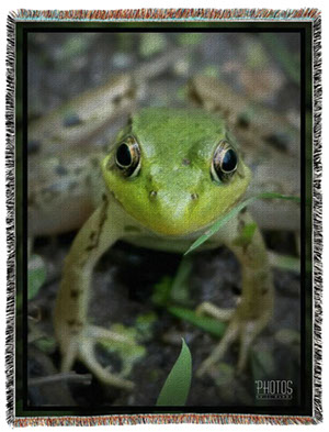 Green Frog Photo Blanket