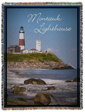 Montauk Point Lighthouse Photo Blanket