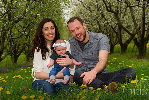 Casey, Alex & Baby Oona, Brown's Orchards Pick Your Own