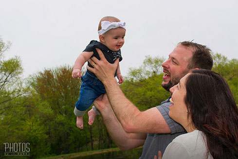Casey, Alex & Baby Oona, Brown's Orchards Pick Your Own