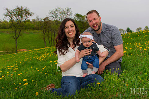 Casey, Alex & Baby Oona, Brown's Orchards Pick Your Own