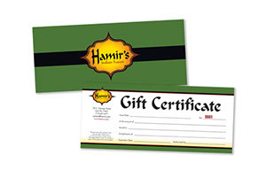 Hamir's Indian Fusion Gift Certificate